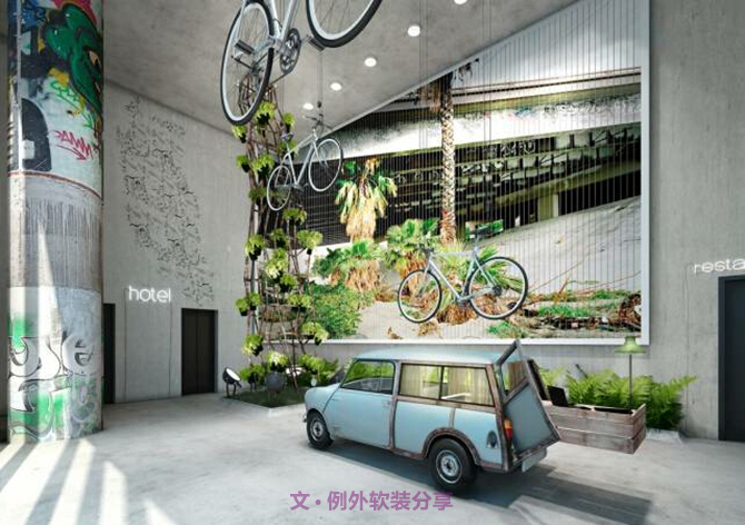 室內設計師一任性，豪車也成裝飾品